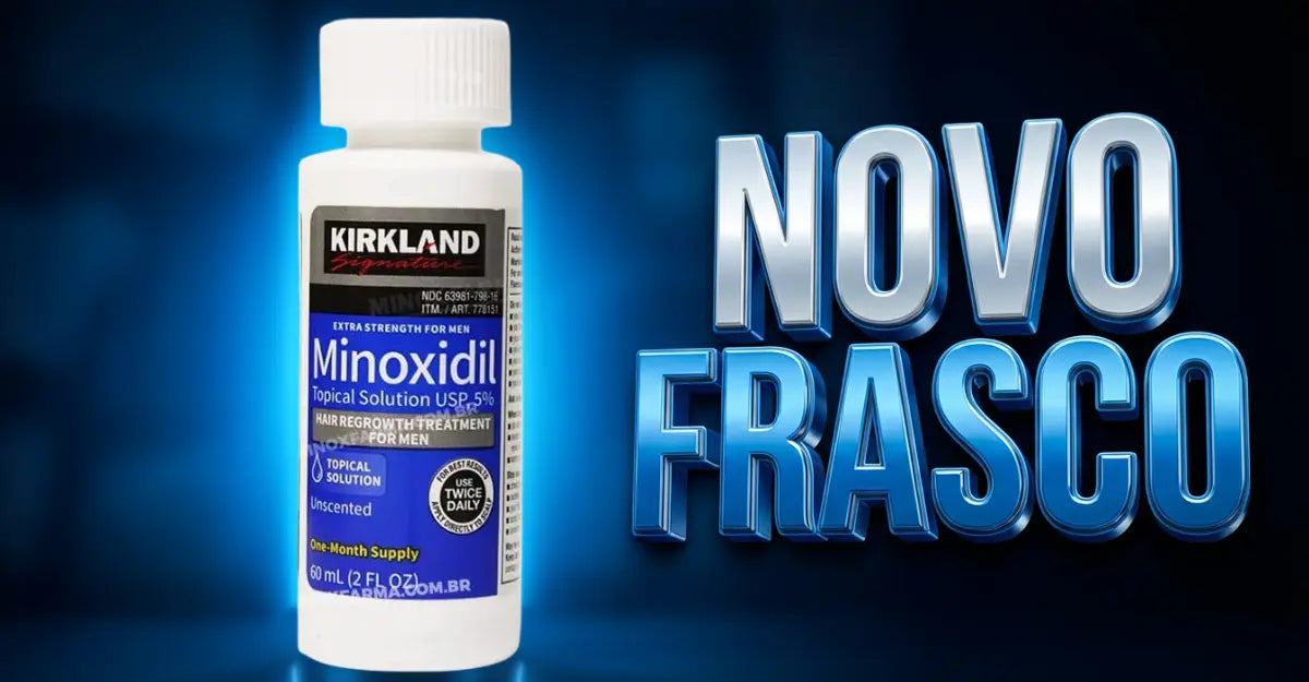 Novo Frasco Minoxidil Kirkland: Mudou a Embalagem ou é Falso?